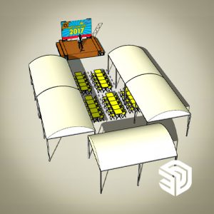 Sketchup Model - Laostar New Year Party 2017