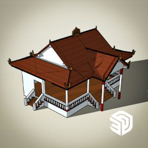 Sketchup Model - Sumnue Temple