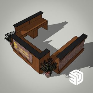 Sketchup Design - ITECC Mall Info Counter