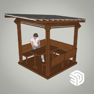 Sketchup Design - Ocean Park Lao Beach Hut