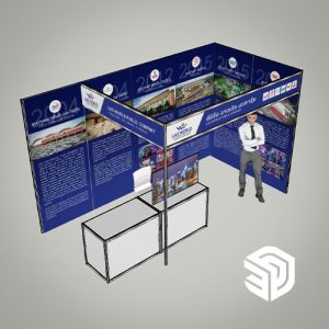 Sketchup Design - Exhibition Booth of LaoWorld