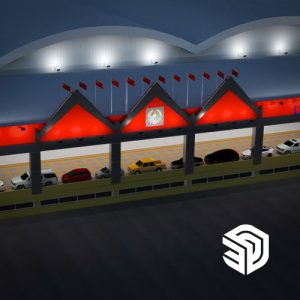Sketchup Design - Lao-ITECC Building