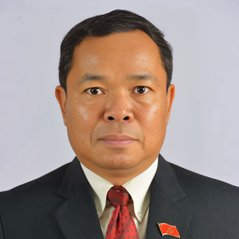 นาย คำพัน พมมะทัด ประธานองค์การตรวจตราแห่งรัฐ และต่อต้านการฉ้อราษฎร์บังหลวง แห่ง สปป. ลาว