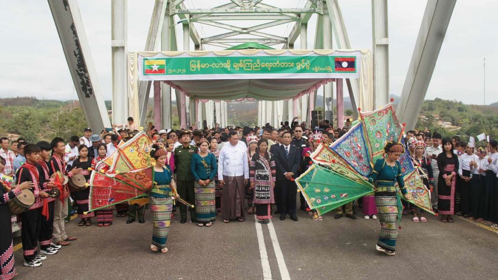พิธีเปิด สะพานข้ามโขงรัฐ ฉาน-ลาว