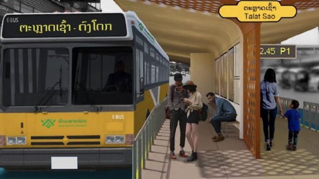 ลาวก่อสร้างรถเมล์ด่วนพิเศษ BRT