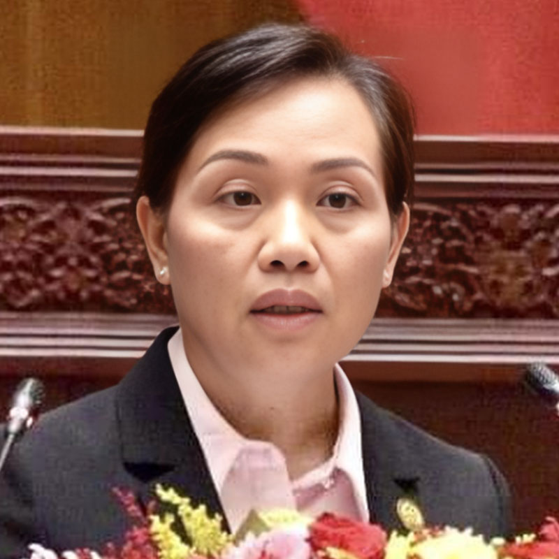 นาง ใบคํา ขัดติยะ รมว. กระทรวงแรงงาน และสวัสดิการสังคม แห่ง สปป. ลาว