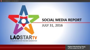 Lao Star Social Media Report 2016-09