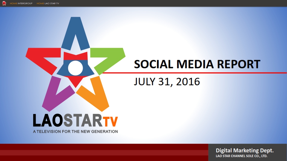 Lao Star Social Media Report 2016-09