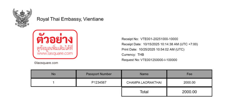 ขอวีซ่าติดตามคู่สมรสชาวไทย Non-O Visa จดทะเบียนสมรสไทยลาวด้วยตัวเอง